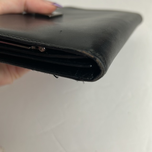 Gucci Leather Vintage Wallet With Coin Purse Black - Picture 12 of 13